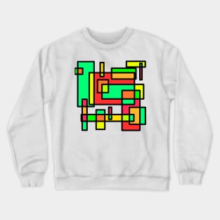 Geometric Design Crewneck Sweatshirt